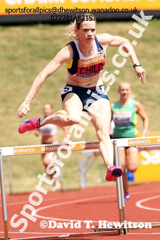 Womens 400 metres hurdles, Sainsbury's British Champs, Alexander Stadium, Birmingham. Photo: David T. Hewitson/Sprts for All Pics